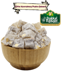 Çifte Kavrulmuş Hindistan Cevizli Antep Fıstıklı Lokum 250 gr - (Çok Al, Az Öde)