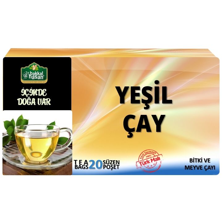 Bakkal Hasan Yeşil Çay Yaseminli (20 Süzen Poşet)