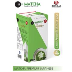 Bakkal Hasan Gaziantep Bilge İlaç Matcha Premium Japenese Latte, Kahve Ve Hindistan Cevizi Aromalı Matcha Çayı, 1 Kutu (7 Gr x 20 Adet)
