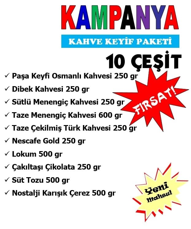 Kahve Keyif Paket (10 çeşit)