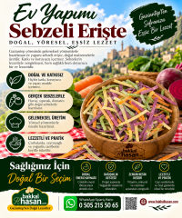 Ev Yapımı Sebzeli Erişte