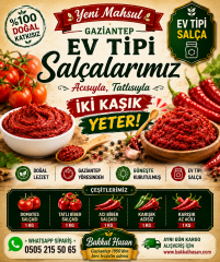 Gaziantep Gün Kurusu Domates Salçası