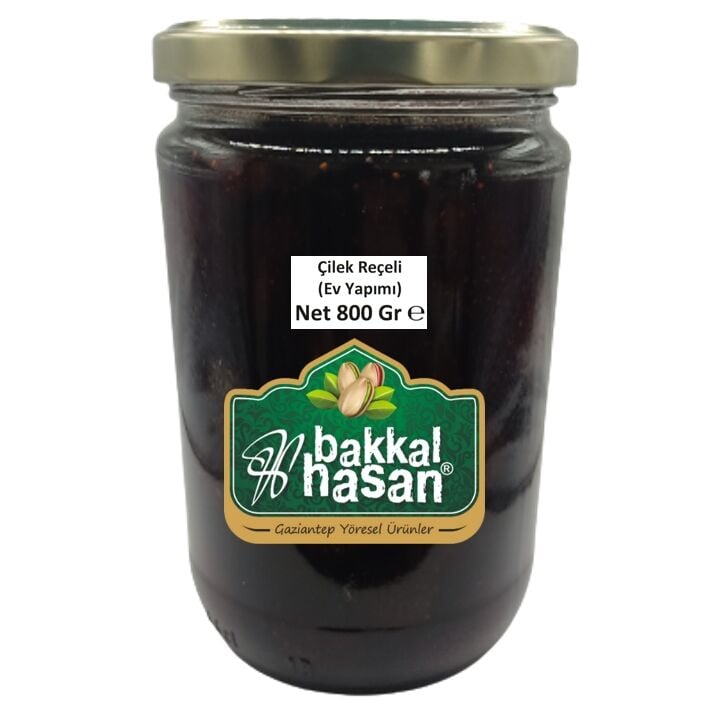Bakkal Hasan Çilek Reçeli 800 gr (Özel Ev Yapımı)