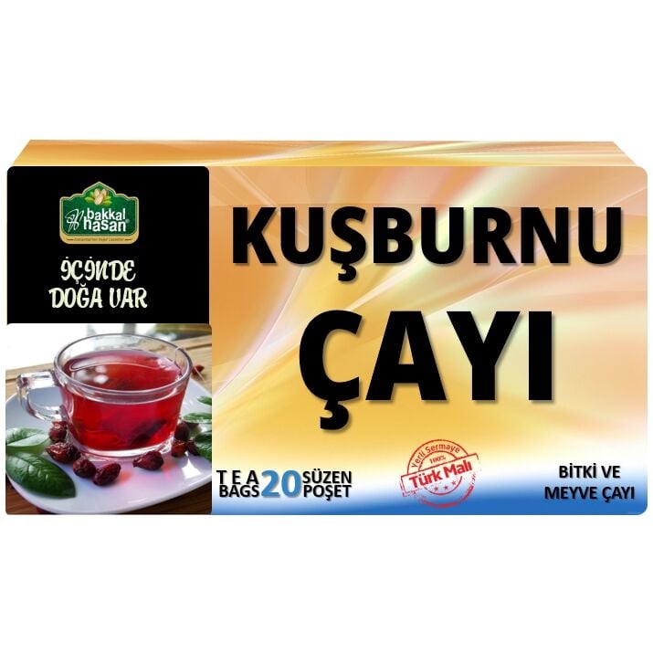 Bakkal Hasan Kuşburnu Çayı (20 Süzen Poşet)