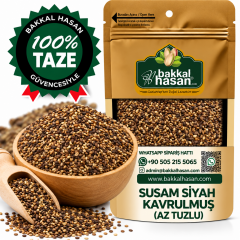 Kavrulmuş Siyah Susam Az Tuzlu