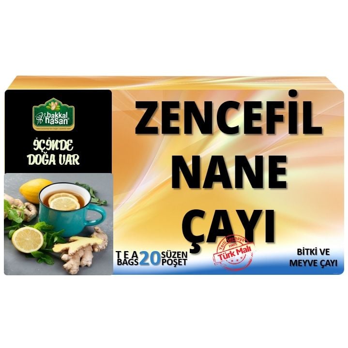Bakkal Hasan Zencefil Nane Çayı (20 Süzen Poşet)