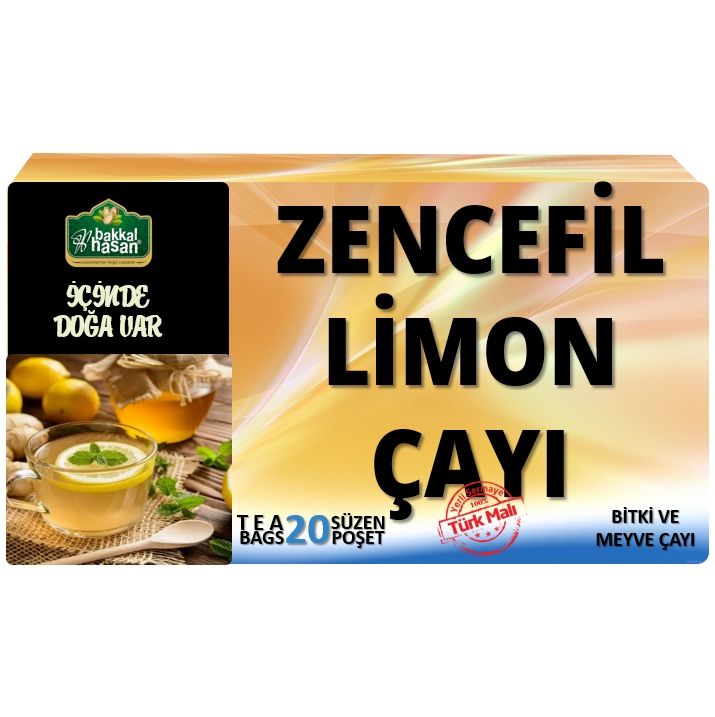 Bakkal Hasan Zencefil Limon Çayı (20 Süzen Poşet)