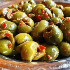 Bakkal Hasan Gaziantep Yeşil Zeytin Çekirdeksiz Tatlandırılmış Taş Kırma