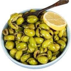 Bakkal Hasan Gaziantep Yeşil Zeytin Çekirdeksiz Tatlandırılmış Taş Kırma