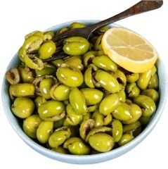 Bakkal Hasan Gaziantep Yeşil Zeytin Çekirdeksiz Tatlandırılmış Taş Kırma