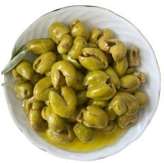 Çekirdeksiz Yeşil Zeytin Taş Kırma Tatlandırılmış