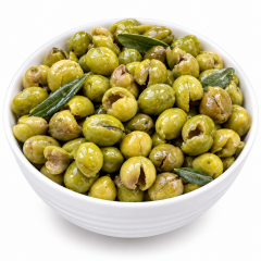 Çekirdeksiz Yeşil Zeytin Taş Kırma Tatlandırılmış
