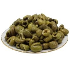 Bakkal Hasan Gaziantep Yeşil Zeytin Çekirdeksiz Tatlandırılmış Taş Kırma