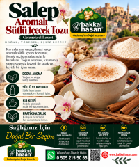 Salep Aromalı Sütlü İçecek Tozu