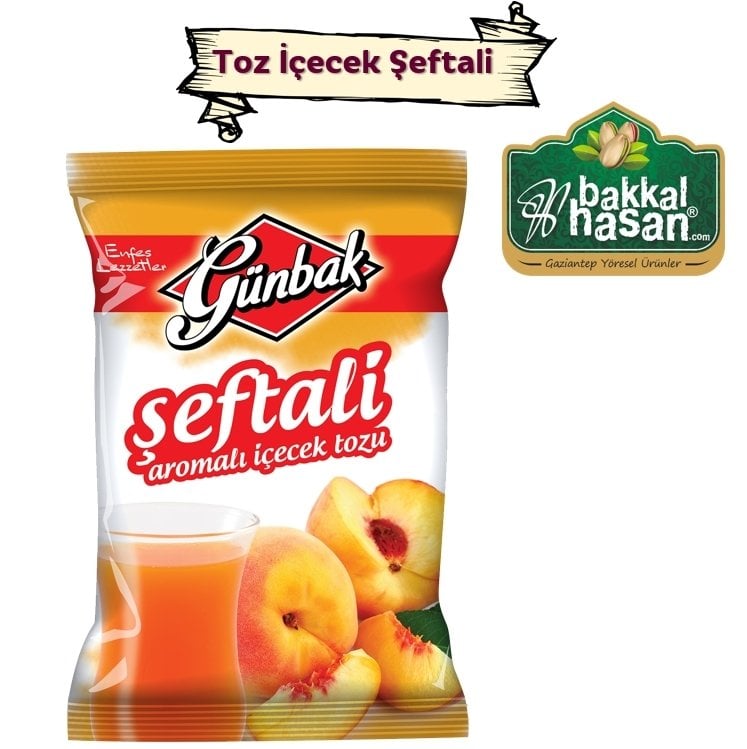 Toz İçecek Şeftalili 250 gr Günbak