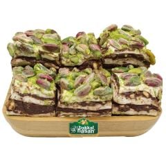 Bakkal Hasan Gaziantep Lokum Bohça Tane Fıstıklı (Hünkâr) 1 kg - (Daha Çok Al, Daha Az Öde)