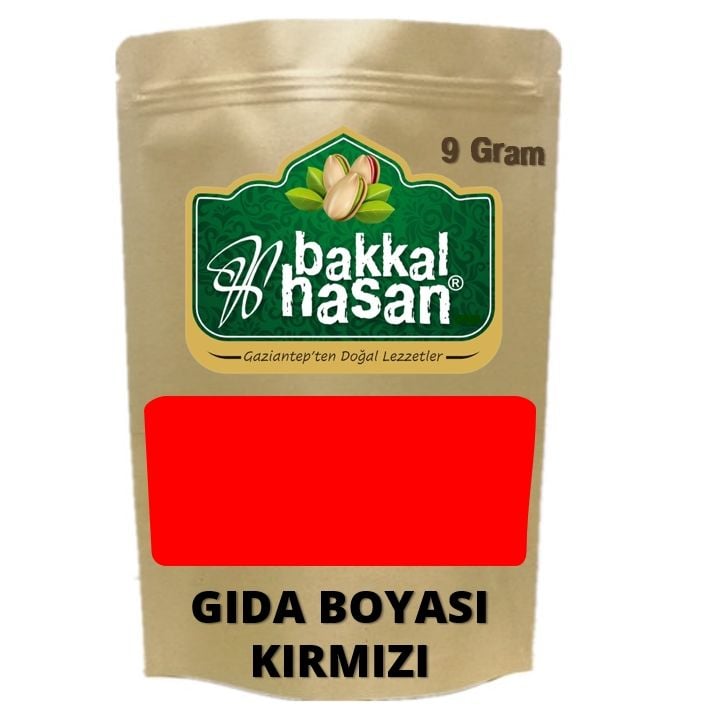 Bakkal Hasan Gaziantep Gıda Boyası Toz Kırmızı 9 gr
