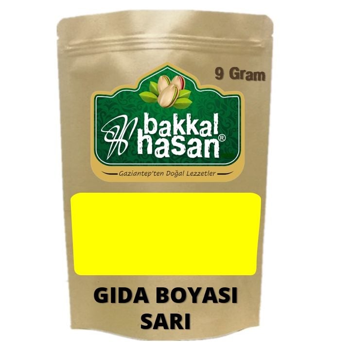Bakkal Hasan Gaziantep Gıda Boyası Toz Sarı 9 gr