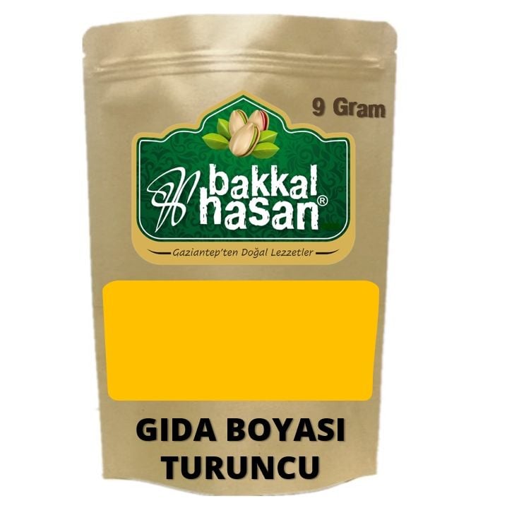 Bakkal Hasan Gaziantep Gıda Boyası Toz Turuncu 9 gr