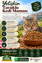 Yetişkin Tavuklu Kedi Maması